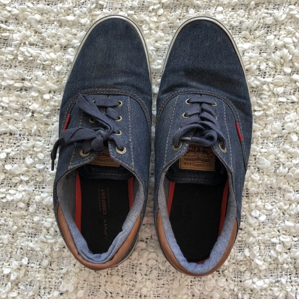 Levis Denim Tennis Shoes 51848172U Mens Size 10.5 Blue